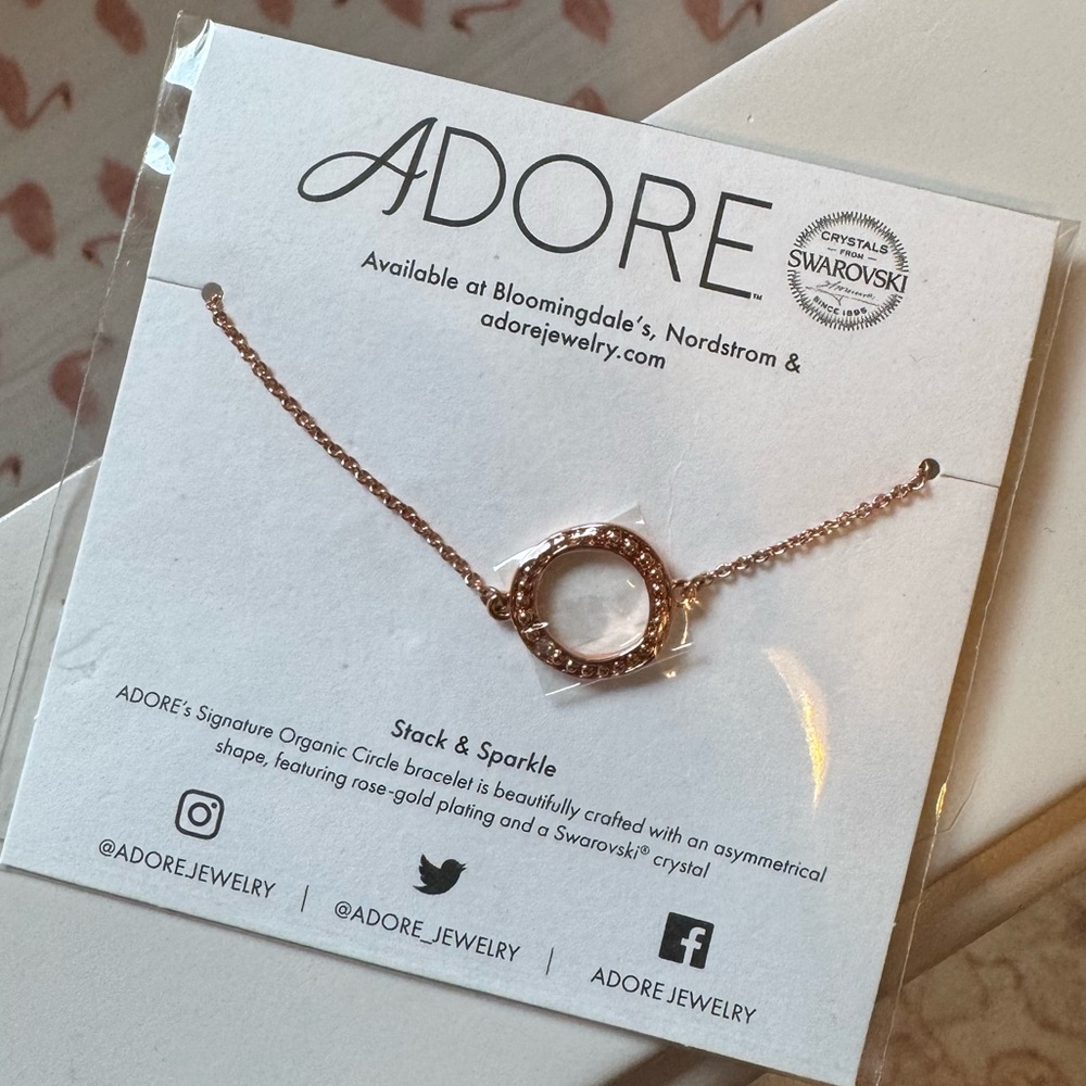 Adore Rose Gold Chain Bracelet